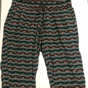 Old Navy Drawstring Cropped Tribal Print Pant